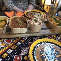 Yassa stew (Senegal) and Domoda stew (Gambia)  at Klein Afrika in Dordrecht