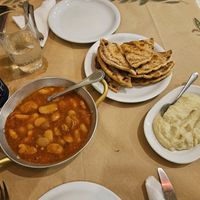 Gigantes (Beans), Pita & garlic sauce at San Allote in Rhodes