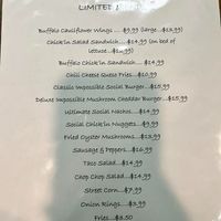 Menu 2 at The Social Vegan - SV Lounge - Maybe closed in Tallahassee