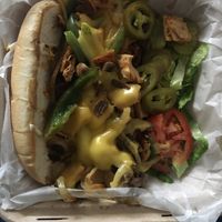 A couple more slices of tomatoes, please.  But, overall, a big tasty sandwich! at The Social Vegan - SV Lounge - Maybe closed in Tallahassee