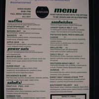 Current menu as of August 2023 at Sunflour Cafe & Collective in Wichita