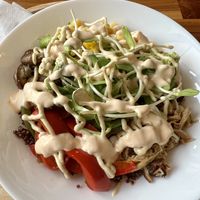 Build your own salad   at Oon Jai Marketplace in Vientiane