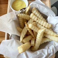 Undercooked fries   at Oon Jai Marketplace in Vientiane