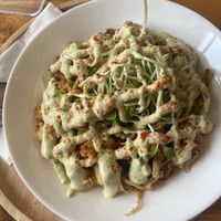 Protein salad (chicken lemon and grilled tofu)  at Oon Jai Marketplace in Vientiane