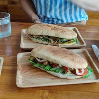 Sandwiches at Oon Jai Marketplace in Vientiane