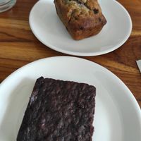 Brownie and banana bread at Oon Jai Marketplace in Vientiane