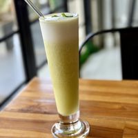 Pineapple smoothie   at Oon Jai Marketplace in Vientiane