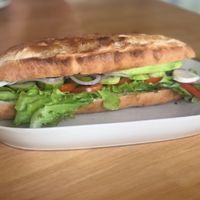 Vegan Baguette at Seaflower Bungalows in Koh Phangan