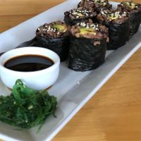 Vegan Avocado Maki at Seaflower Bungalows in Koh Phangan