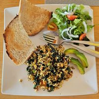 Tofu scramble at Seaflower Bungalows in Koh Phangan