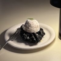 Croffle with ice cream  at ARP - 아르프 in Busan