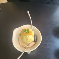 Pineapple basil gelato with lemon sorbet at ARP - 아르프 in Busan