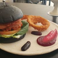 Their signature burger at ARP - 아르프 in Busan