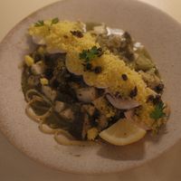 Chamnamul pasta - the “cheese” was the best vegan adaption I’ve had.  at ARP - 아르프 in Busan