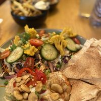 Hummus salad bowl  at LOKOL in Amsterdam