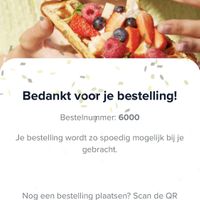 Order with QR code  at LOKOL in Amsterdam