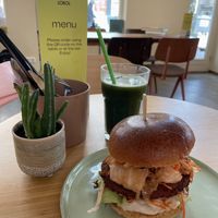 Kimchi burger  at LOKOL in Amsterdam
