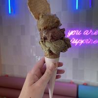 Coffee + gianduja + pistachio  at Iuppi Per Tutti in Polignano A Mare