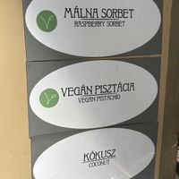 They had lots of other flavours too! like chocolate, banana, and fruit sorbets   at Gelarto Rosa Grande - Hercegprímás Utca in Budapest