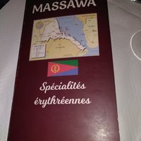 menu at Massawa Restaurant in Paris