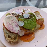 Avocado on toast at Pom Kitchen - Crookes in Sheffield