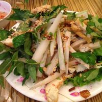Lotus root salad - yum! at Dieu Huong in Falls Church