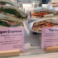 2 vegans sandwichs options at KoRo Café in Berlin