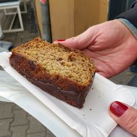 Vegan banana chocolate bread at KoRo Café in Berlin