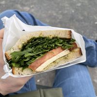 Vegan caprese  at KoRo Café in Berlin