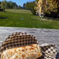 Peanut pepper wrap  at Vortex Juice Bar and Cafe in Lopez Island