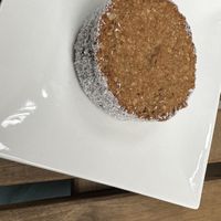 Giant cookie with coffee cream  at Seed Cuisine in Bucharest