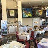 More interior with buffet.  at PiranArt Restaurant & Gelateria & Caffeteria in Piran