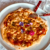 Seafood Pizza at PiranArt Restaurant & Gelateria & Caffeteria in Piran