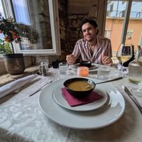 complimentary soup! at PiranArt Restaurant & Gelateria & Caffeteria in Piran