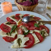 caprese salad! at PiranArt Restaurant & Gelateria & Caffeteria in Piran