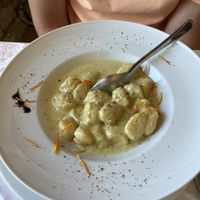 Pistachio gnocchi   at PiranArt Restaurant & Gelateria & Caffeteria in Piran
