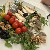 Homemade vegan cheeses so good!!!  at PiranArt Restaurant & Gelateria & Caffeteria in Piran