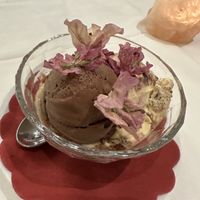 Chocolate & tiramisu ice cream   at PiranArt Restaurant & Gelateria & Caffeteria in Piran