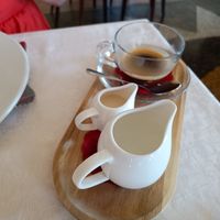 They gave us a jug of hot water so we could dilute to taste! at PiranArt Restaurant & Gelateria & Caffeteria in Piran