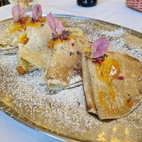 Delicious Pancakes 1 portion is enough for 4! at PiranArt Restaurant & Gelateria & Caffeteria in Piran