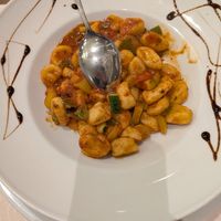 Gnocchi with vegetables at PiranArt Restaurant & Gelateria & Caffeteria in Piran
