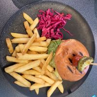 Vegan ‘Beef’ Burger - all options on the menu are very reasonably priced.  at Wild Kitchen in Bristol