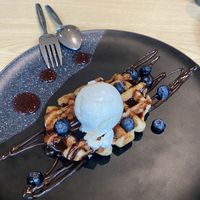 Chocolate waffle   at Wild Kitchen in Bristol