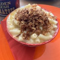 Mac n cheese   at Jungle Electric in East London