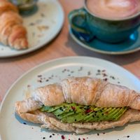 Vegan croissant with avocado   at Maima Lounge in Ravensburg