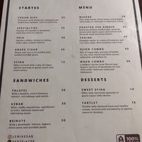 Menu   at Lemí in Rio De Janeiro