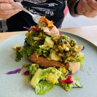 Smashed avo  at Kale Mary Vegan Cafe in Brunswick