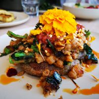 Chickpea Stack at Kale Mary Vegan Cafe in Brunswick
