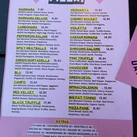 Menu - Pizza   at RAZZO Vegan Pizza Bar in Cologne