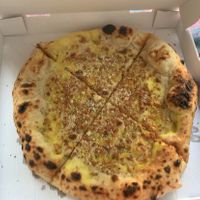 Pizza Carbonara  at RAZZO Vegan Pizza Bar in Cologne